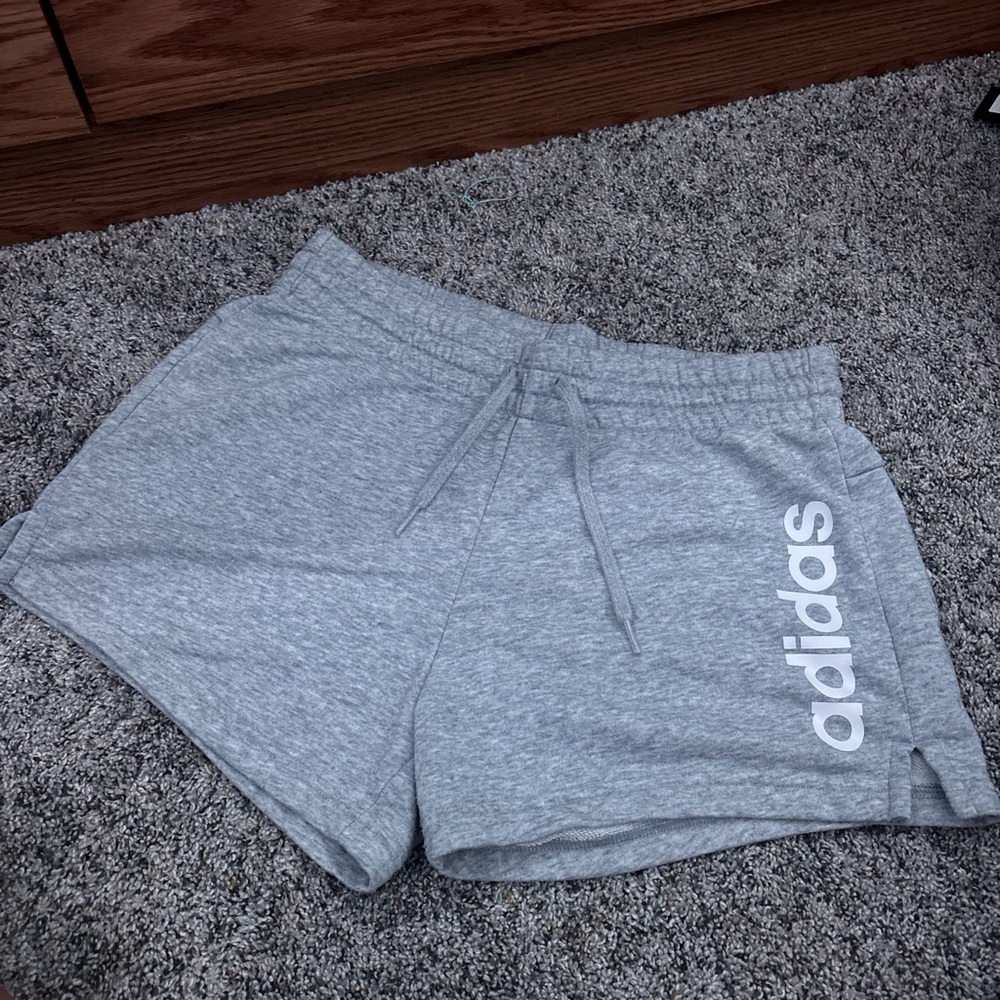 Adidas Heather Gray Lounge Shorts